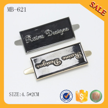 MB621 Letter brand embossed custom metal logo emblem